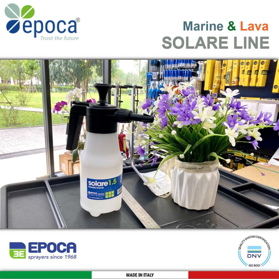 Epoca SOLARE 1,5 seffaf Renkli Sivi Püskürtme  Pompasi 1,3Lt.