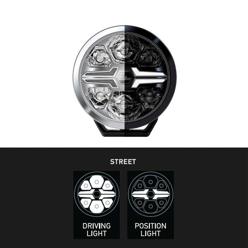 Hella Off-Road Valuefit Blade Led Uzun Far Siyah 17W 9'' Beyaz Isik 1FJ357199-041