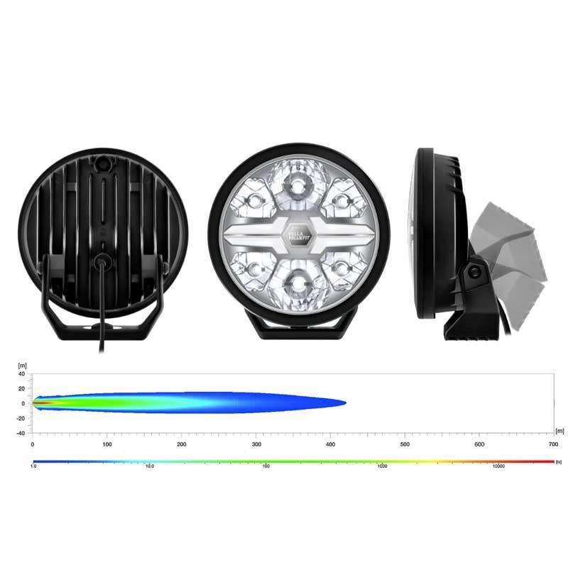Hella Off-Road Valuefit Blade Led Uzun Far Siyah 17W 9'' Beyaz Isik 1FJ357199-041