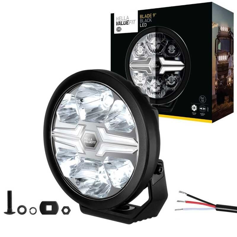 Hella Off-Road Valuefit Blade Led Uzun Far Siyah 18W 9'' Beyaz Isik 1FJ357199-051