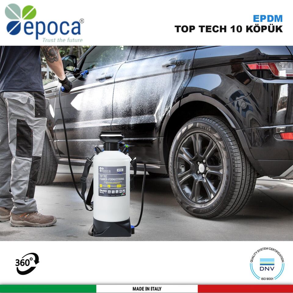 Epoca TOP TEC EPDM Köpük Pompasi 9,9Lt.- 1,4M.Hortumlu