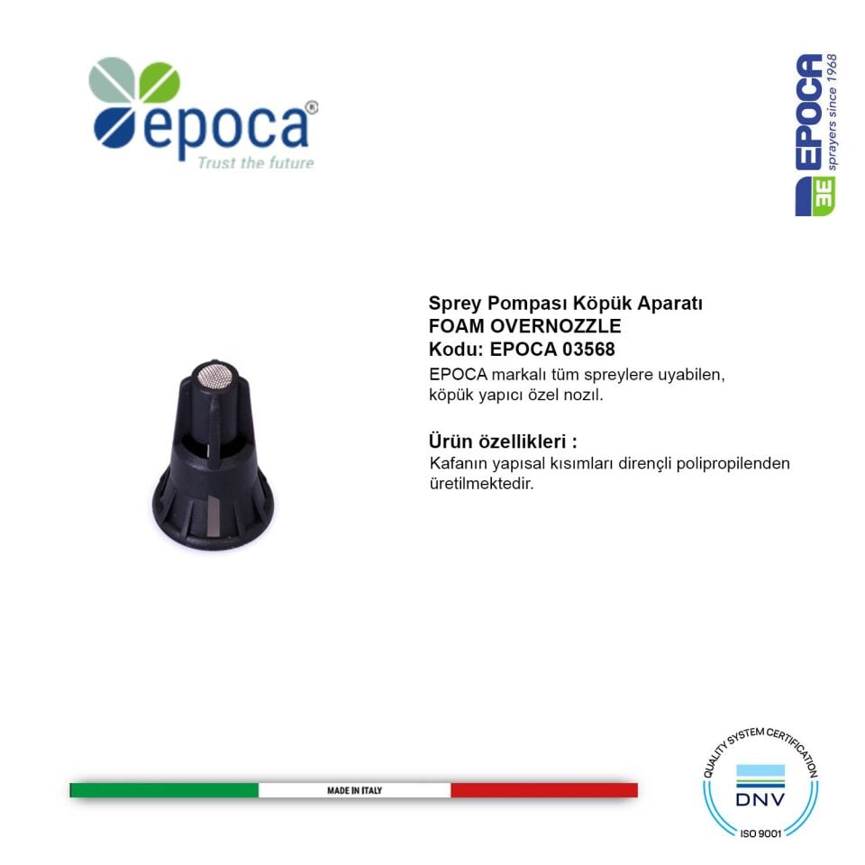 Epoca Pompa Köpük Memesi- Oto araç epoca  pompalariyla uyumlu