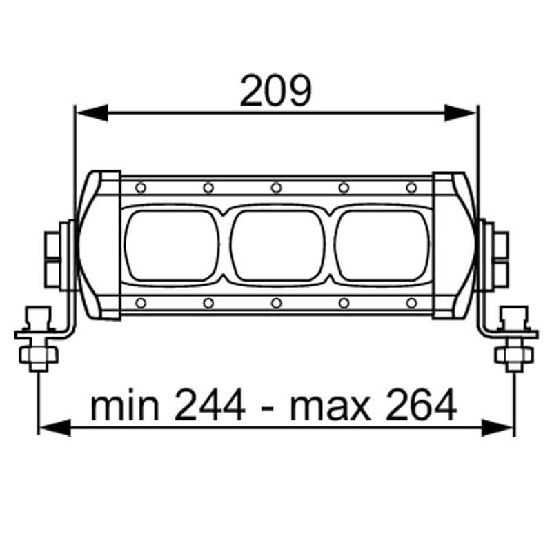Hella Off-Road Alüminyum Gövde Led Lamba 12V-24V Lightbar LBX-220 1GE360000-002