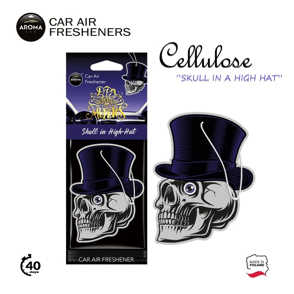 Aroma Cellulose Asma Koku - Skull in High Hat