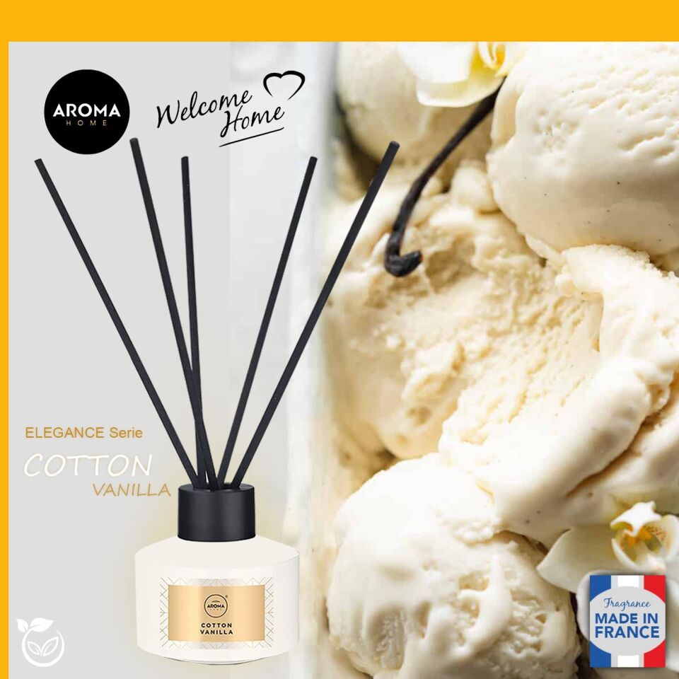 Aroma Home  Elegance Likit Koku Cotton Vanilla  50ml.