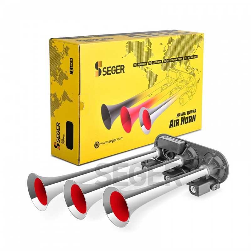 Seger 3 Borulu Melodili Nostalji Kirmizi Plastik Borulu Korna 82EN12.000.03K