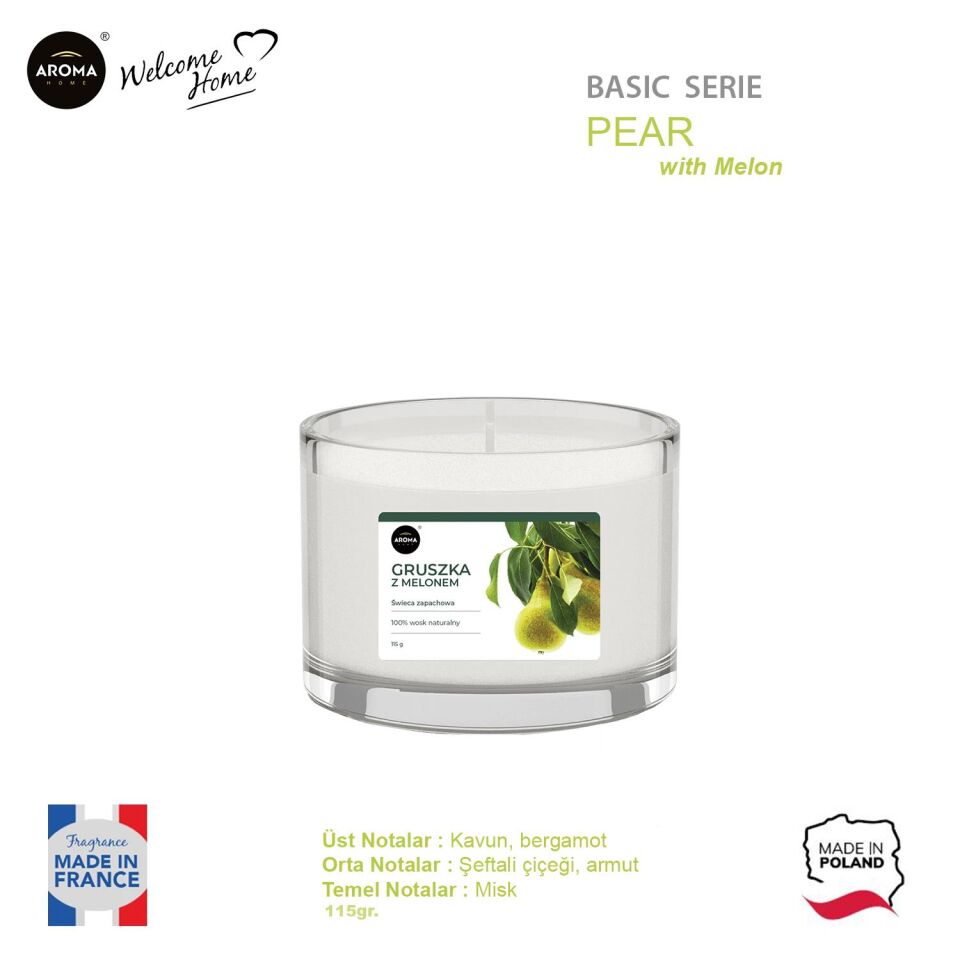 Aroma Basic Line Kokulu Mum Pear with melon  115gr.