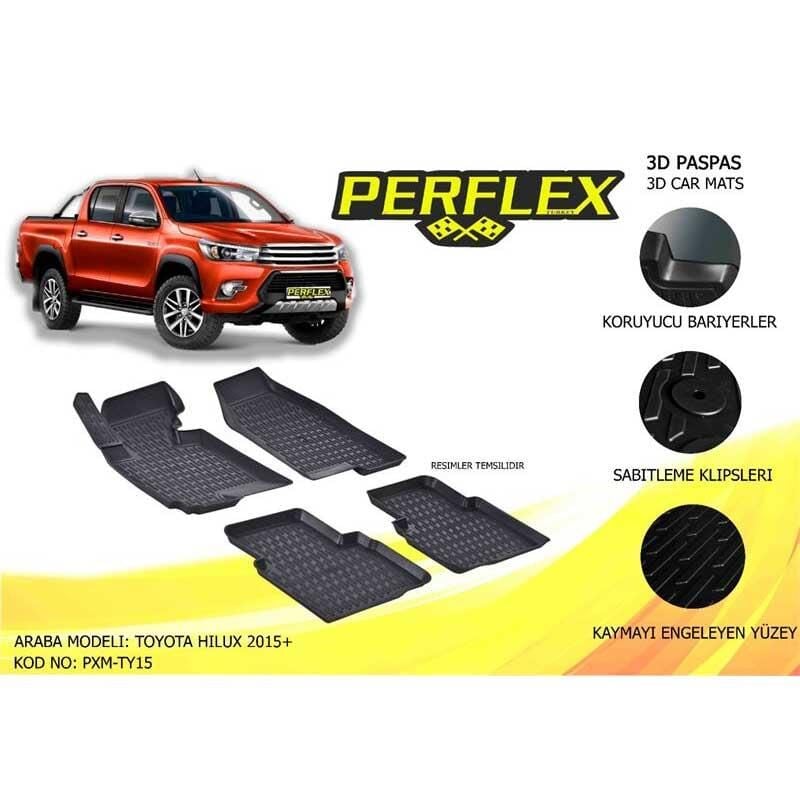 Perflex Paspas 3D Havuzlu Hilux 2015+