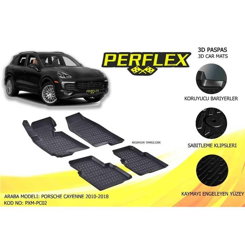 Perflex Paspas 3D Havuzlu Porsche Cayenne 2010-2018