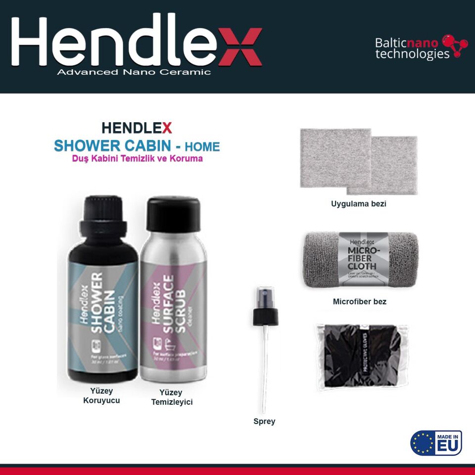 HENDLEX Cam Dusakabin Temizlik ve Koruma Seti