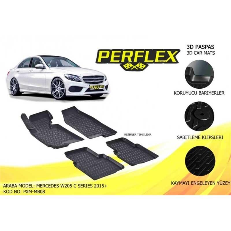 Perflex Paspas 3D Havuzlu W205 C Serisi 2015+