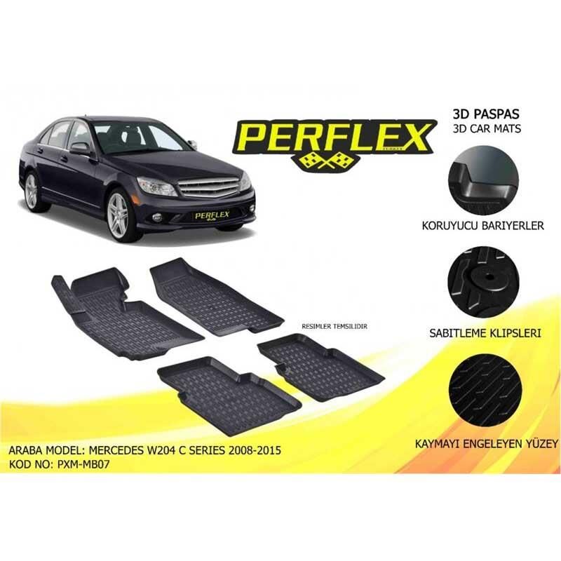 Perflex Paspas 3D Havuzlu W204 C Serisi 2008-2015