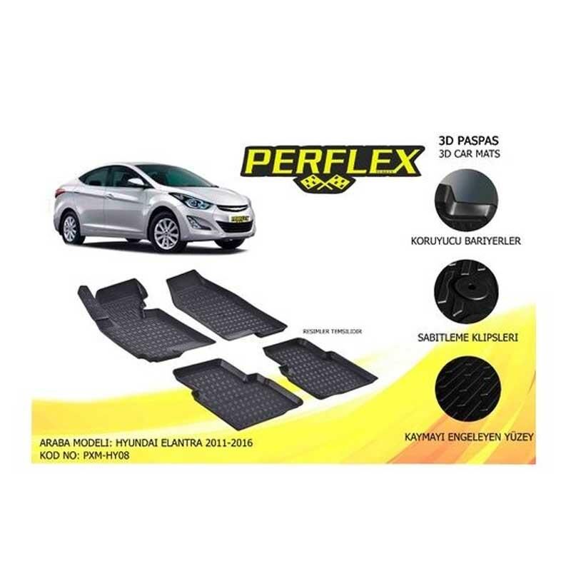 Perflex Paspas 3D Havuzlu Elantra 2011-2016
