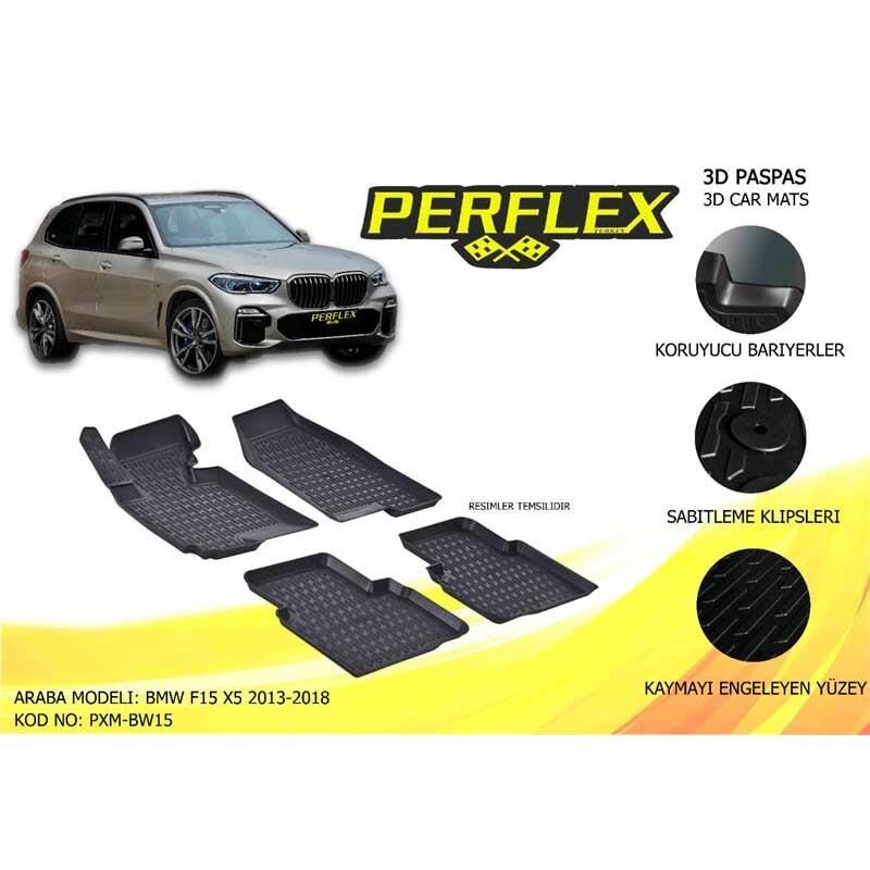 Perflex Paspas 3D Havuzlu Bmw F15 X5 Serisi 2013-2018