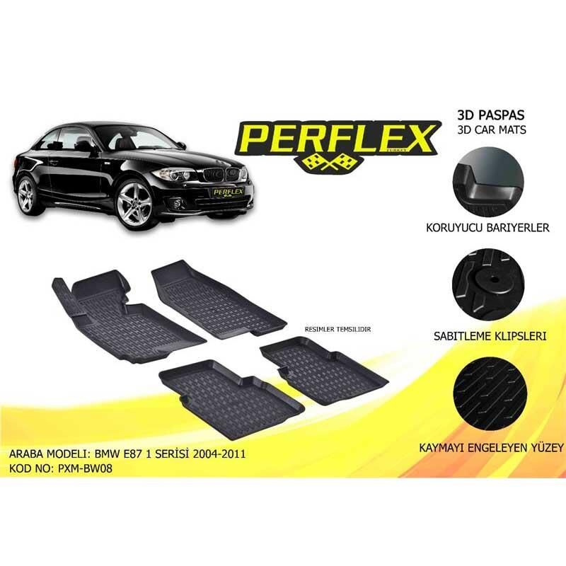 Perflex Paspas 3D Havuzlu Bmw E87 1 Serisi 2004-2011