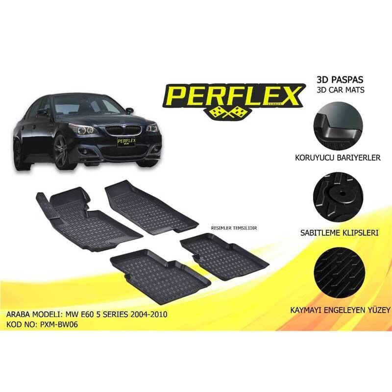 Perflex Paspas 3D Havuzlu Bmw E60 5 Serisi 2004-2010