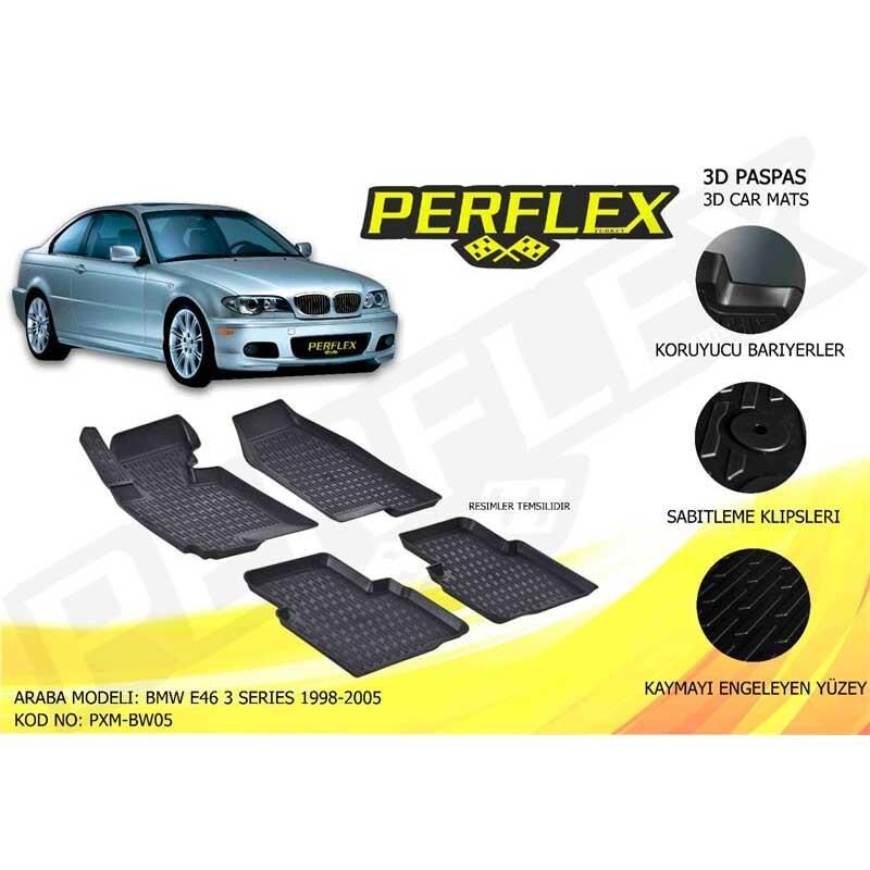 Perflex Paspas 3D Havuzlu Bmw E46 3 Serisi 1998-2005