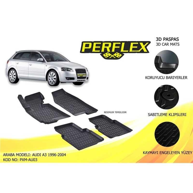 Perflex Paspas 3D Havuzlu Audi A3 1996-2004