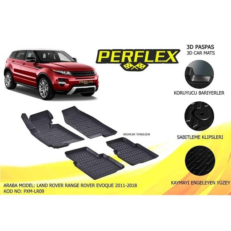 Perflex Paspas 3D Havuzlu Land Range Revor Evoque 2011-2018