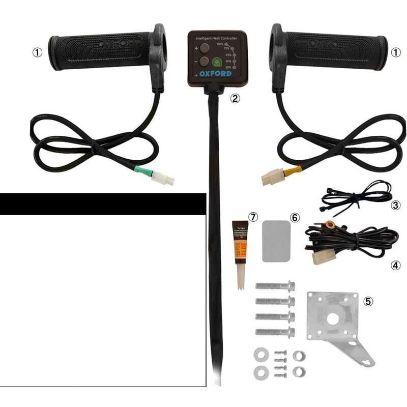 Oxford Motosiklet HotGrips Premium Retro Elcik Isitma EL693