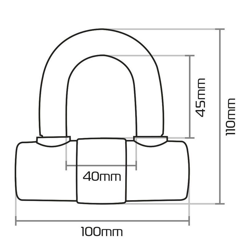 Oxford Motosiklet HD MaX Disk Kilidi 14mm LK312