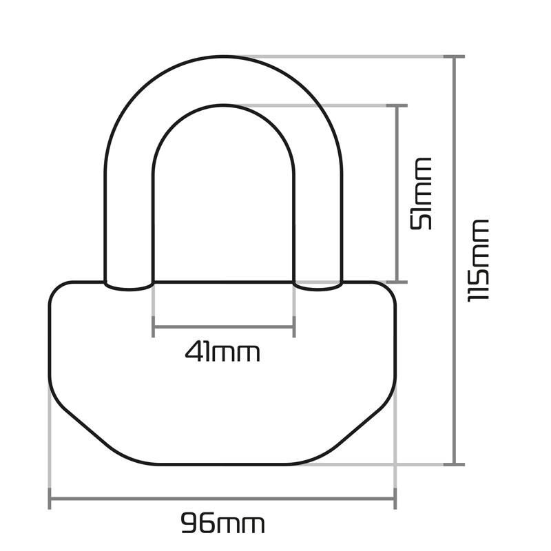 Oxford Motosiklet Boss Disk Kilidi 16mm OF46