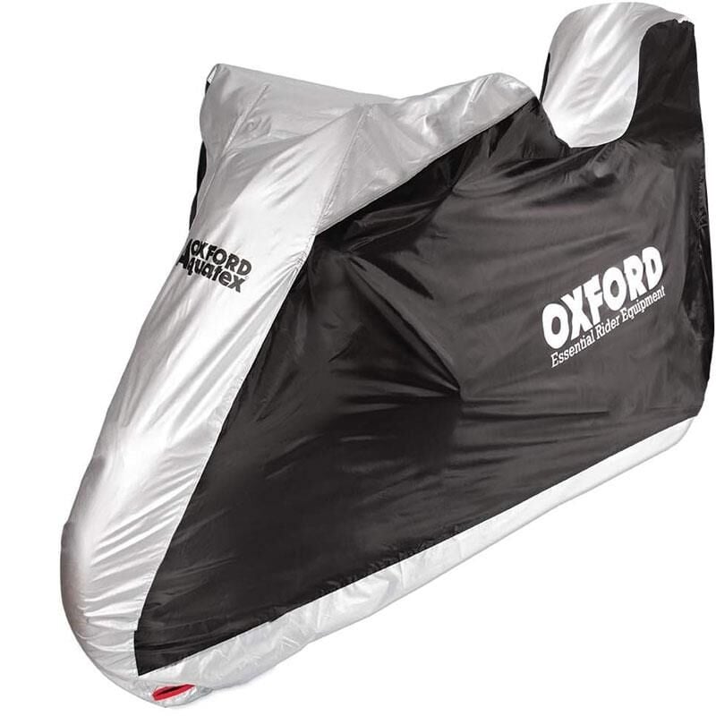 Oxford Motosiklet Aquatex Arka Çantali Kilif Medium Siyah-Gri CV203