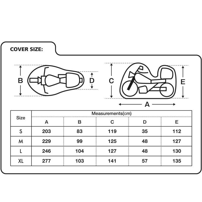 Oxford Motosiklet Aquatex Arka Çantali Kilif Medium Siyah-Gri CV203