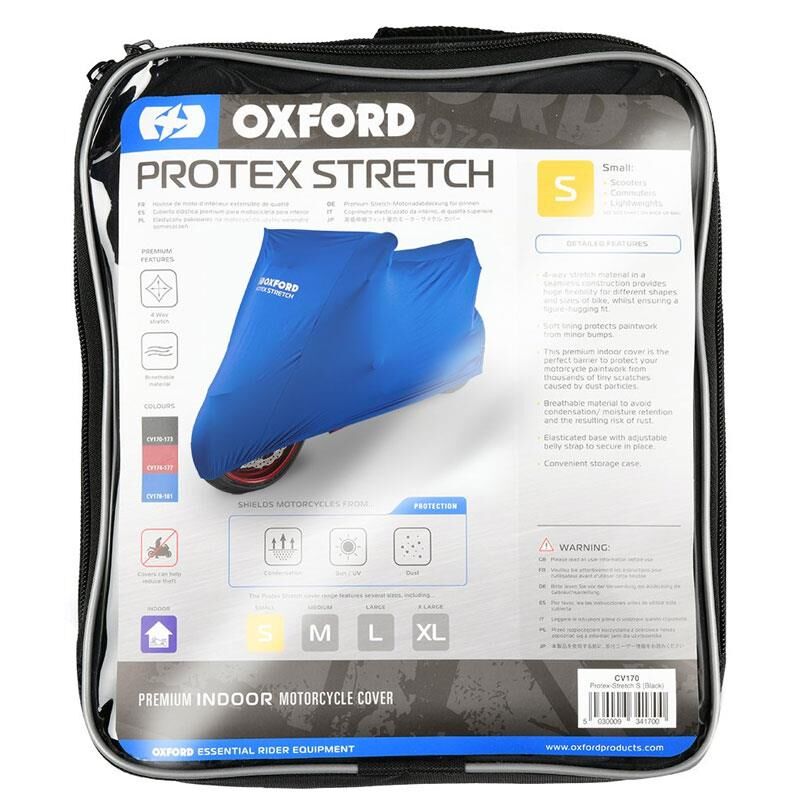 Oxford Motosiklet Protex Indoor Premium Stretch-Fit Kilif Iç Mekan X-Large Mavi CV181