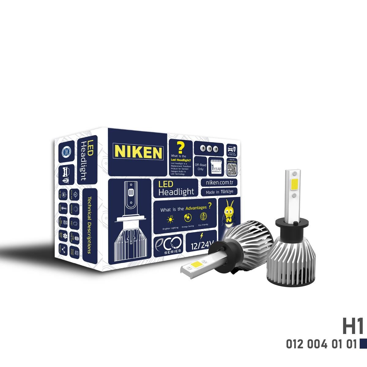 Niken Far Ampulü Led Headlight Eco Serisi H1