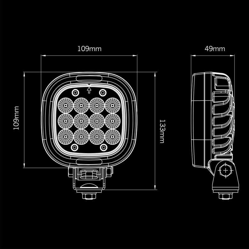 Strands Off-Road Led Lamba President Red 24W 908538