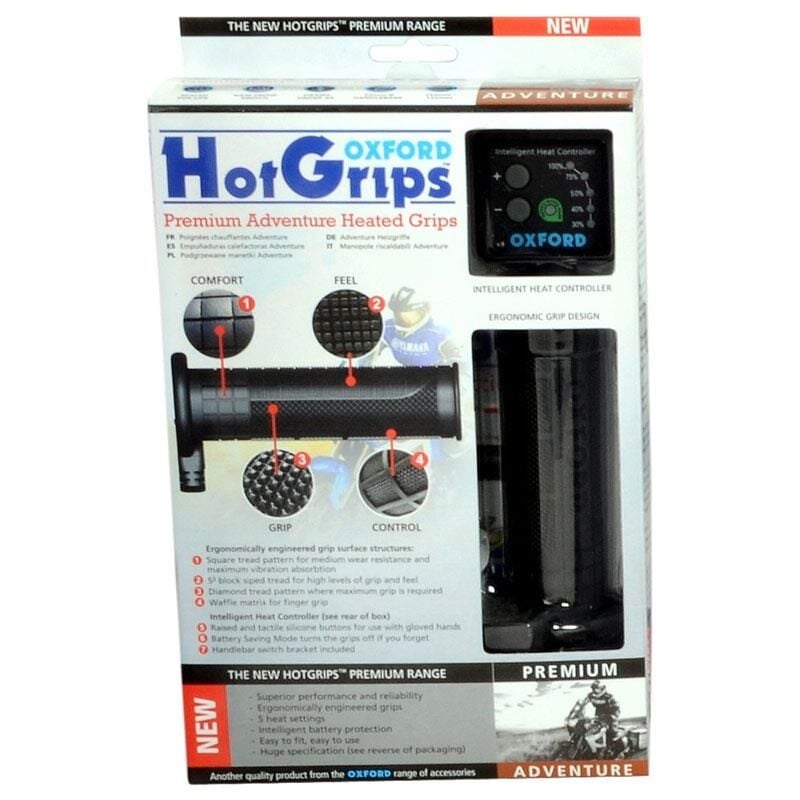 Oxford Motosiklet HotGrips Premium Adventure Elcik Isitma OF690