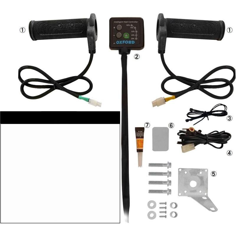 Oxford Motosiklet HotGrips Premium Adventure Elcik Isitma OF690