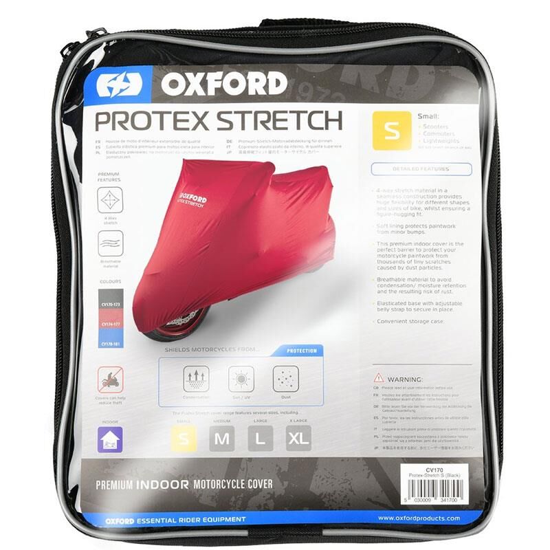 Oxford Motosiklet Protex Indoor Premium Stretch-Fit Kilif Iç Mekan Medium Kirmizi CV175