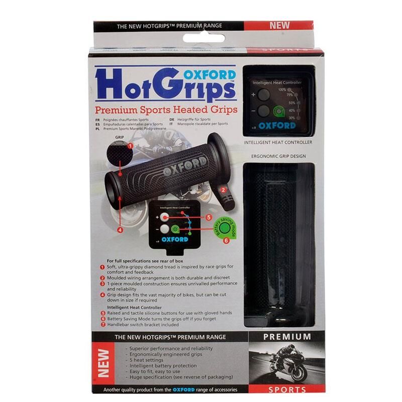 Oxford Motosiklet HotGrips Premium Sports Elcik Isitma OF692