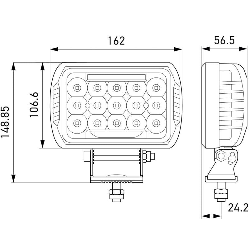 Hella Off-Road Led Lamba 12V-24V Valuefit 450 1FE358154-051