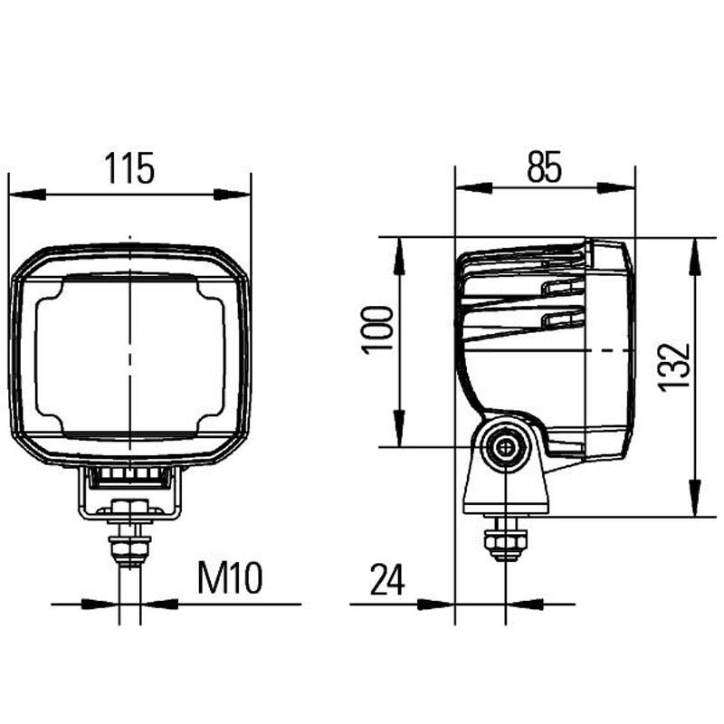 Hella Off-Road Led Lamba 12V-24V Ultra Beam Gen. II 1GA995606-021