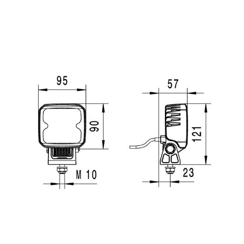 Hella Off-Road Led Lamba 12V-24V RokLume 155 TP LED 1GA996284-061