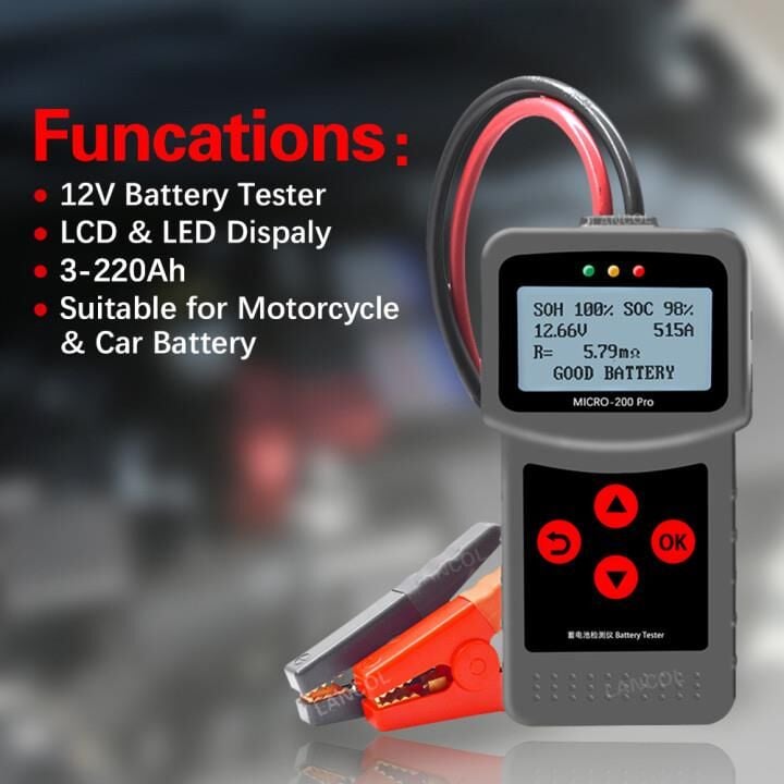 Lancol Oto ve Motosiklet Akü Test Cihazi Micro-200 Pro