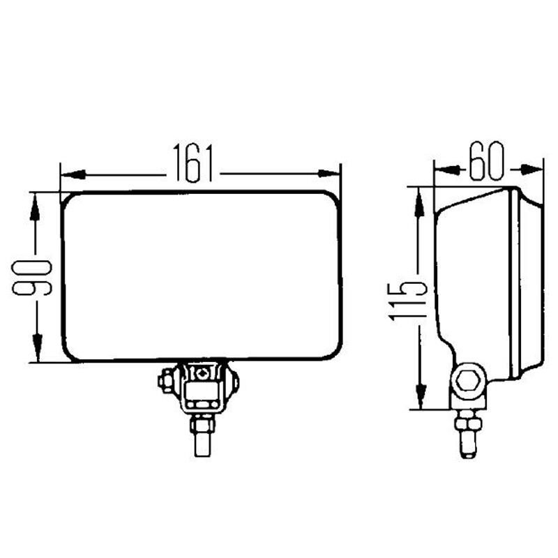 Hella Comet 450 Uzun Hüzme 12V H3 Halojen Far 1NB005860-221