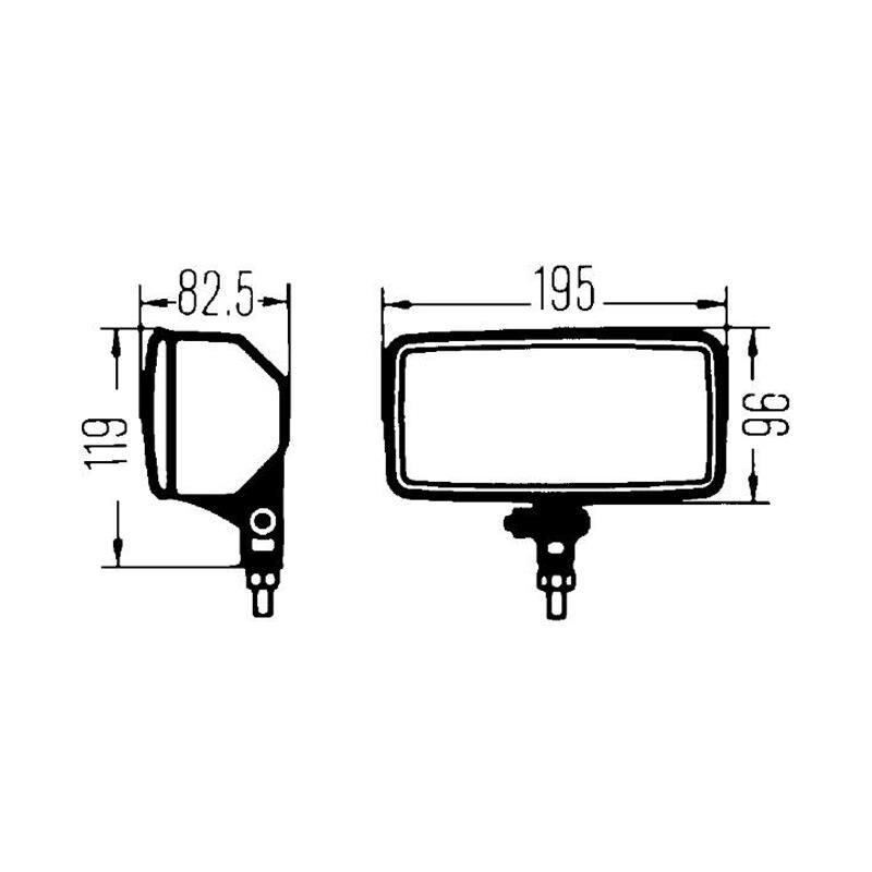 Hella Comet 550 Uzun Hüzme 12V H3 Halojen Far 1ND005700-421
