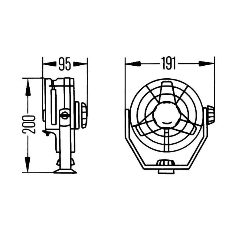 Hella Marine Deniz Turbo Vantilatör 12V 8EV003361-001