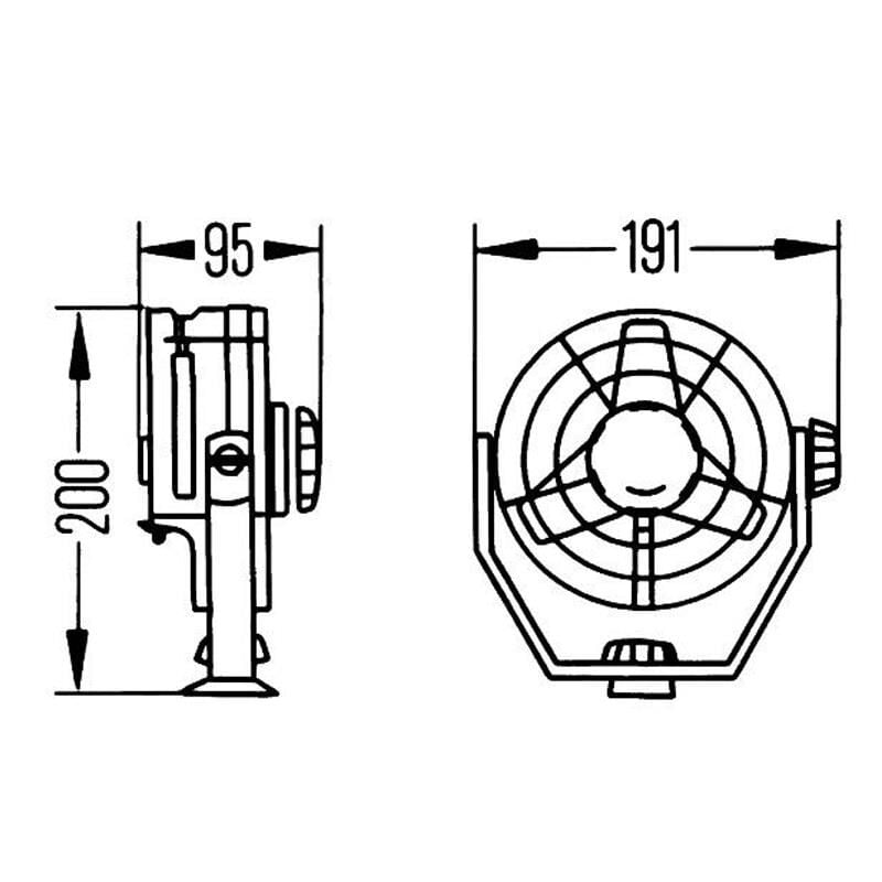 Hella Marine Deniz Turbo Vantilatör 24V 8EV003361-011