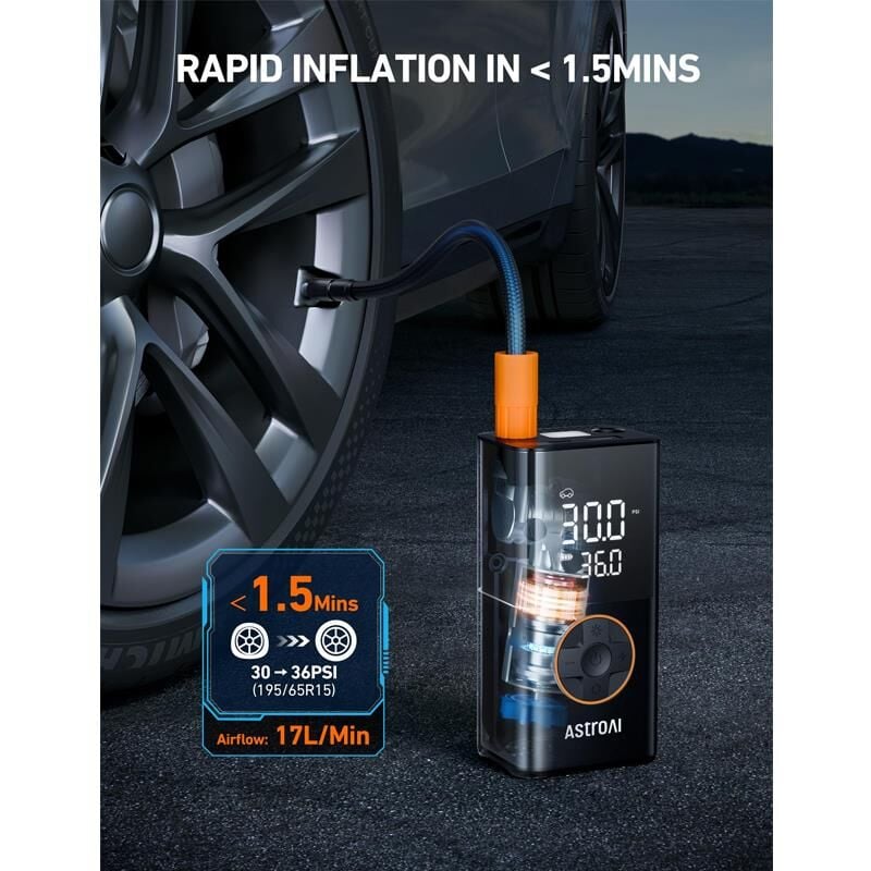 Astroai Sarjli Lastik Sisirme Pompasi 150PSI AIRUN L7