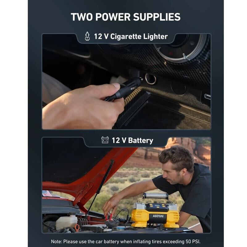 Astroai Lastik Sisirme Pompasi Suv-Kamyon 160PSI AIRUN T2