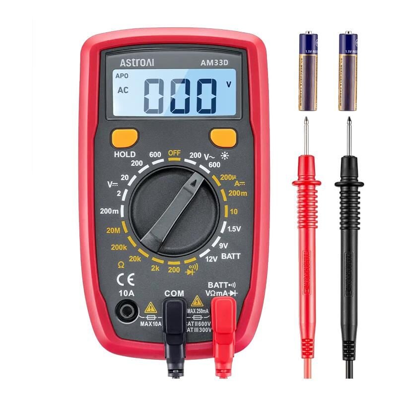 Astroai Dijital Multimetre 2000 Counts Test Cihazi AM33D