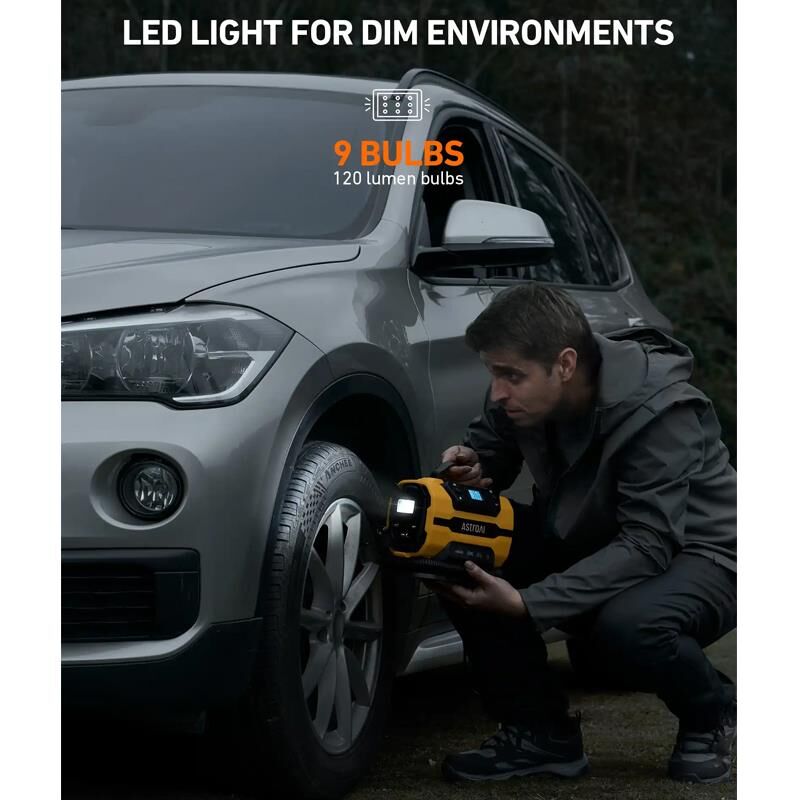 Astroai Lastik Sisirme Pompasi Isikli Hava Hortumu 150PSI ATJ-8366