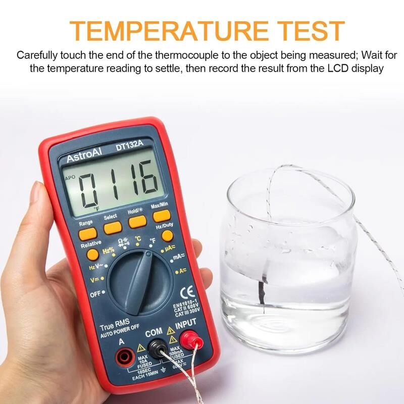 Astroai Dijital Multimetre 4000 Counts Test Cihazi DT132A