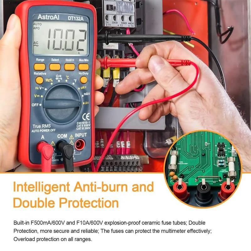 Astroai Dijital Multimetre 4000 Counts Test Cihazi DT132A