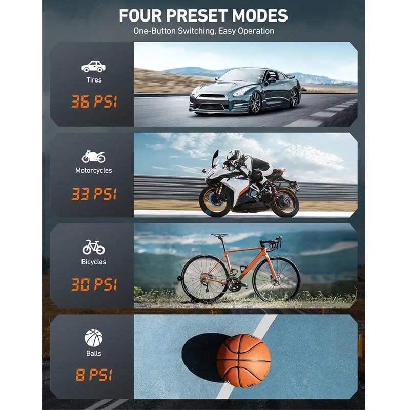 Astroai El Tipi Sarjli Lastik Sisirme Pompasi 150PSI LS40791